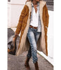 Long Hooded Down Jacket with Sherpa Lining for Women