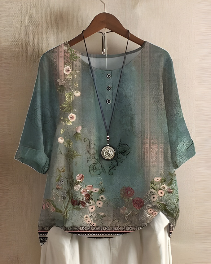Women's Top with Geometric Print Tunic | Perfect for Everyday Wear
