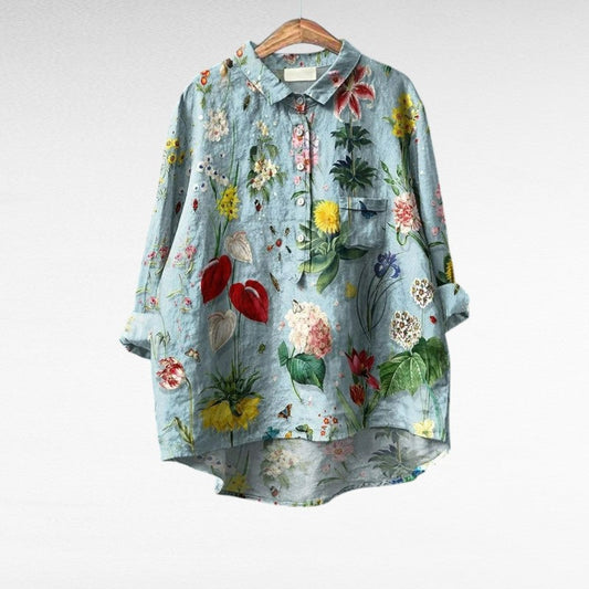 Long Printed Blouse for Women