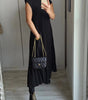Sleeveless Long Pleated Dress for Women | Ideal for Everyday Wear