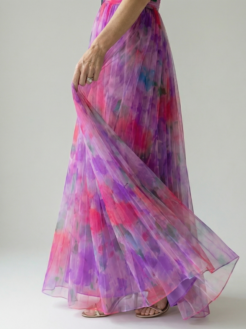 Sleeveless Printed Maxi Dress for Women