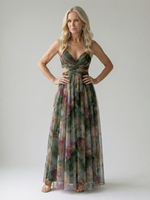Sleeveless Printed Maxi Dress for Women