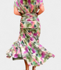 Elegant Dark Green Deep V-Neck Dress