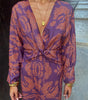 Draped Long Dress with Knot for Women | Ideal for Outings