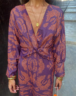 Draped Long Dress with Knot for Women | Ideal for Outings