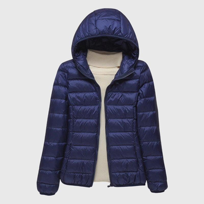 Light Hooded Down Jacket for Women