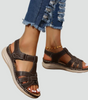 Orthopedic Leather Sandals with Velcro for Women | Perfect for Everyday Wear