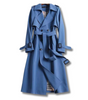 Long Cotton Trench Coat for Women