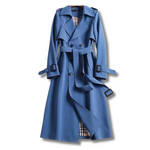 Long Cotton Trench Coat for Women