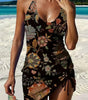 Printed Graphic Tankini and Shorts for Women
