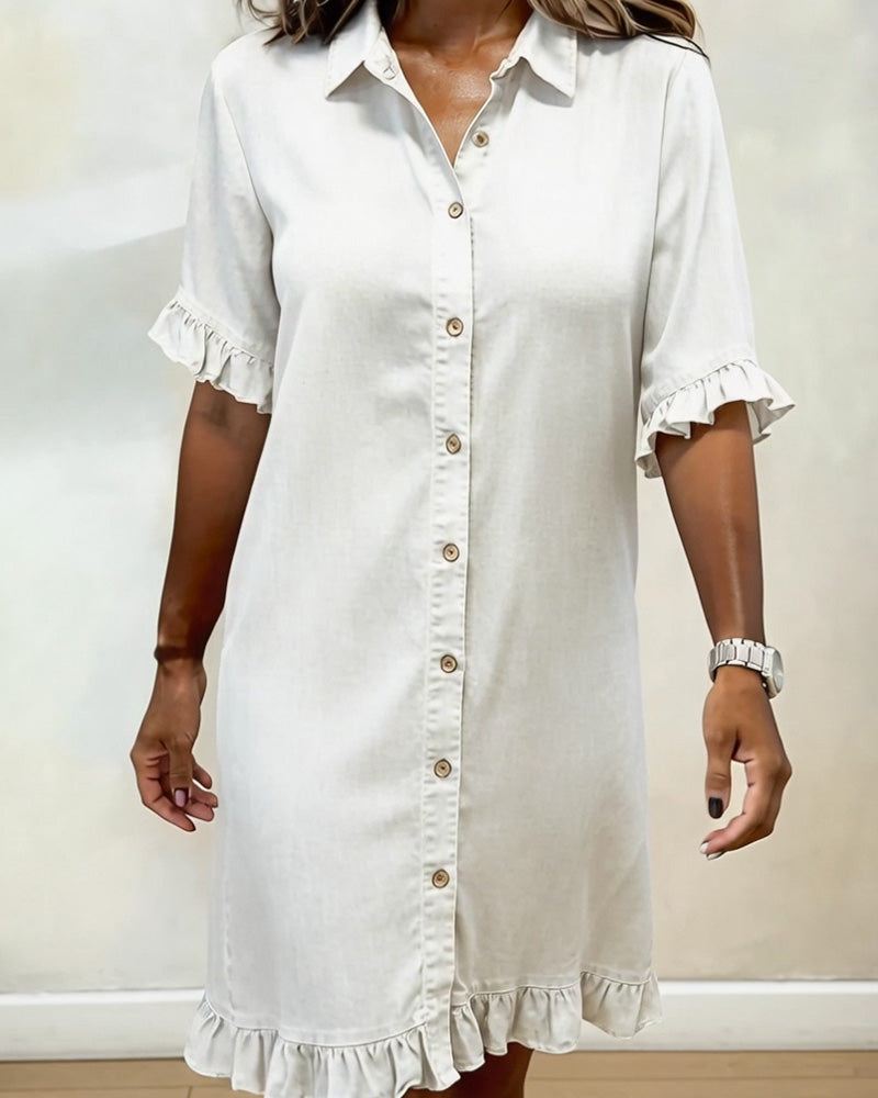 Denim Dress with Buttons for Women | Perfect for Everyday Wear