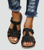 Orthopedic Leather Sandals with Velcro for Women | Perfect for Everyday Wear