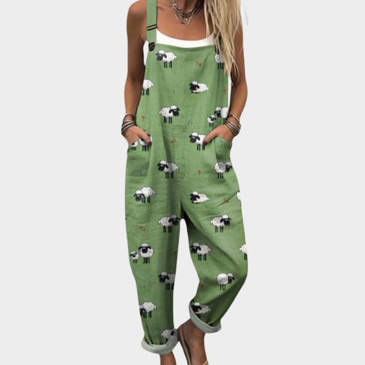 Casual Printed Overalls for Women