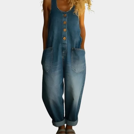 Casual Cotton and Linen Overalls for Women