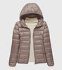 Light Hooded Down Jacket for Women