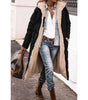 Long Hooded Down Jacket with Sherpa Lining for Women