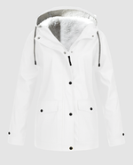 Oversized Parka with Hood and Faux Fur for Women