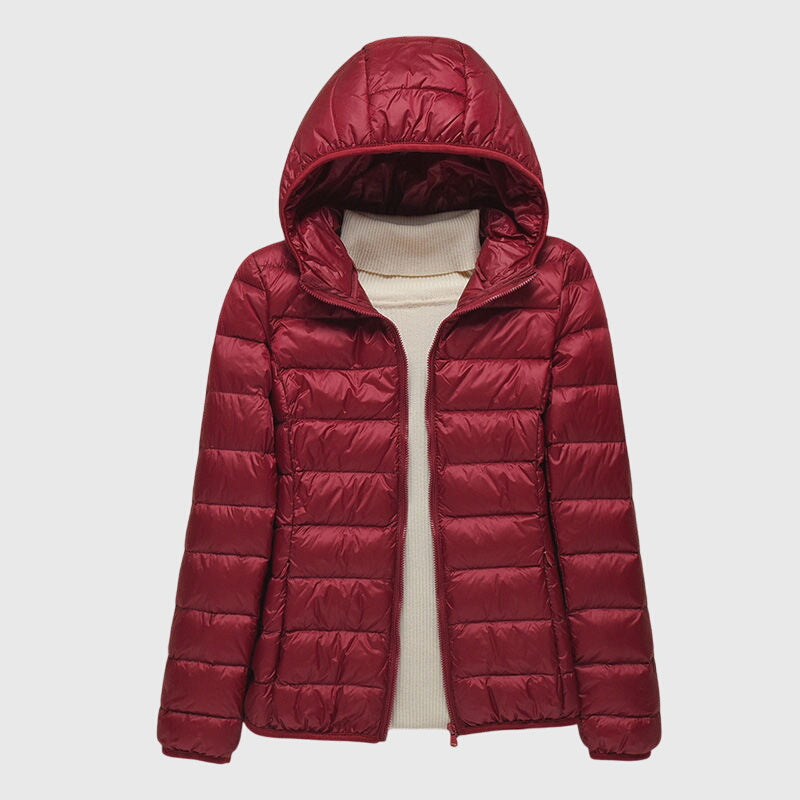 Light Hooded Down Jacket for Women