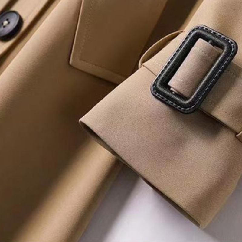 Long Cotton Trench Coat for Women
