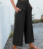 Flowing High Waist Palazzo Pants with Pockets for Women