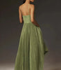 Pleated Midi Dress with Straps for Women | Perfect for Evening Events