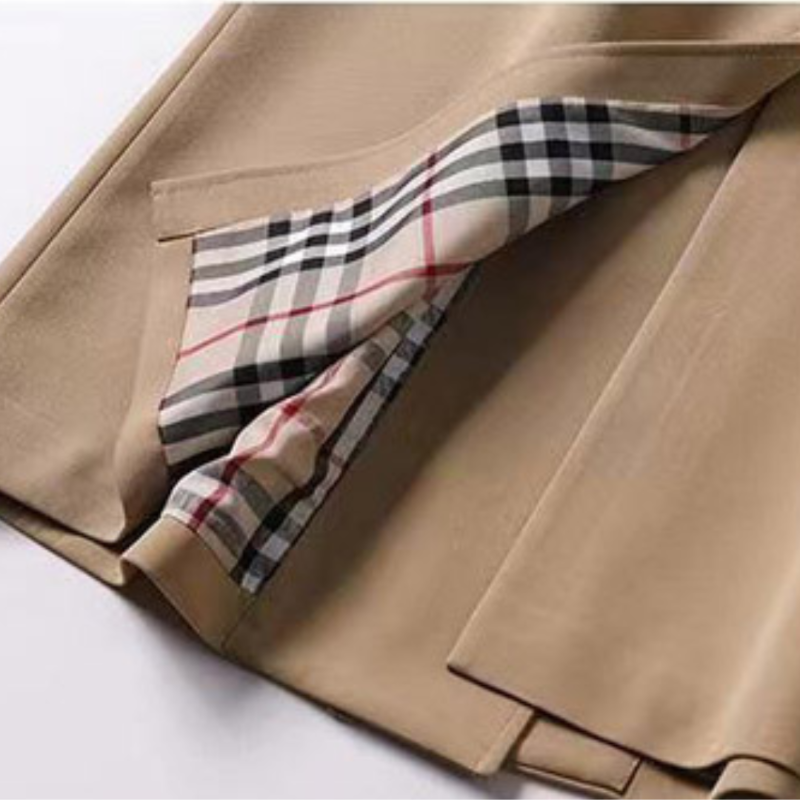 Long Cotton Trench Coat for Women