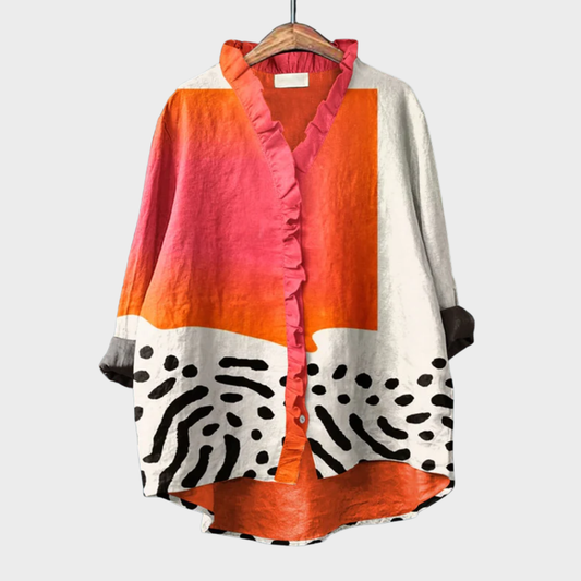 Artistic Pattern Blouse for Women