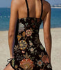 Printed Graphic Tankini and Shorts for Women