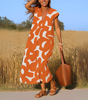 Long Dress with Geometric Print for Women | Ideal for Summer