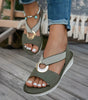 Open Sandals with Metal Buckle for Women | Ideal for Summer
