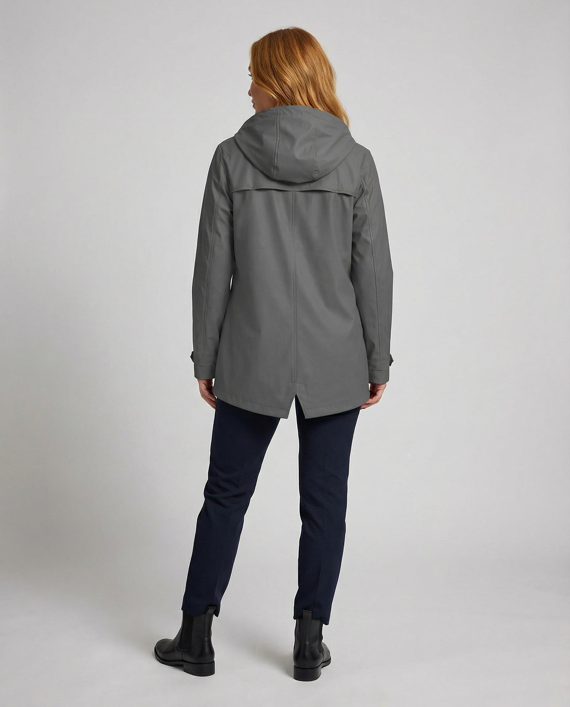 Oversized Parka with Hood and Faux Fur for Women