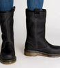 Mid-Calf Faux Leather Boots for Women