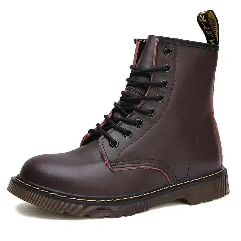 Women's Leather Lace-Up Martin Boots