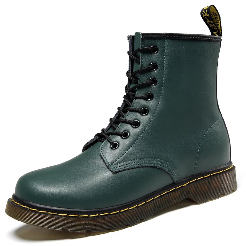 Women's Leather Lace-Up Martin Boots
