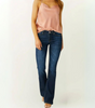 Mid-Rise Flare Jeans for Women