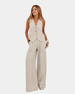 Sleeveless Vest and Pants Set for Women | Ideal for the Office
