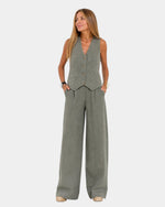 Sleeveless Vest and Pants Set for Women | Ideal for the Office