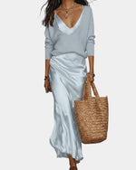 Satin Sweater and Dress Set for Women | Ideal for Everyday Wear