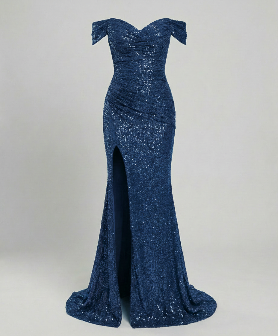Sequin Evening Dress with Slit for Women | Perfect for Going Out