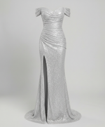 Sequin Evening Dress with Slit for Women | Perfect for Going Out