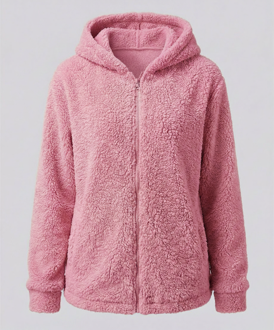 Women's Teddy Fleece Hoodie Jacket