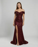 Sequin Evening Dress with Slit for Women | Perfect for Going Out