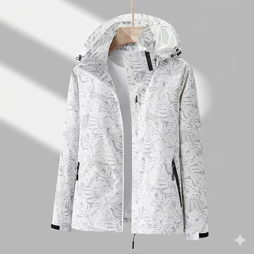 Women's Waterproof Windbreaker Jacket with Hood