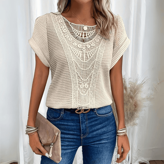 Women's short-sleeve crew neck T-shirt