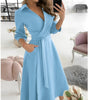 Elegant Long-Sleeve Midi Dress for Women | Ideal for Special Occasions