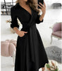 Elegant Long-Sleeve Midi Dress for Women | Ideal for Special Occasions