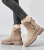 Winter Lined Suede Ankle Boots for Women