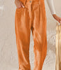 High Waist Corduroy Carrot Cut Pants for Women
