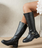 High Riding Boot in Faux Leather for Women