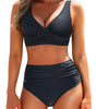 High-Waisted Bikini with Fitted Top for Women
